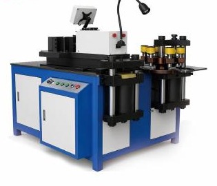 Three-station copper and aluminum busbar processing machine